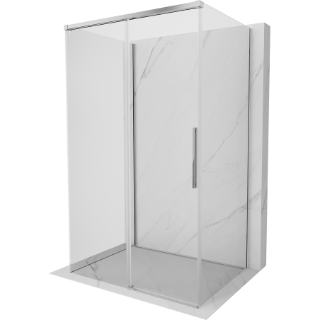 Mexen Rox-3S cabine de douche 3 parois coulissante 160 x 90 cm, transparent, chrome - 8C2-160-090-01-00-3S