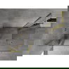 Mexen Mist L Duo cabine de douche battante 115 x 100 cm, transparent, or brossé - 8A4L-115-100-55-00