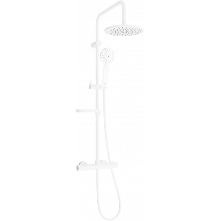 Mexen KX40 ensemble de douche en saillie avec pomme de douche et mitigeur thermostatique, blanc - 771504091-20