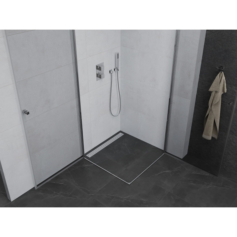 Mexen Pretoria Duo cabine de douche pivotante 100 x 100 cm, transparente, chrome - 852-100-100-02-00