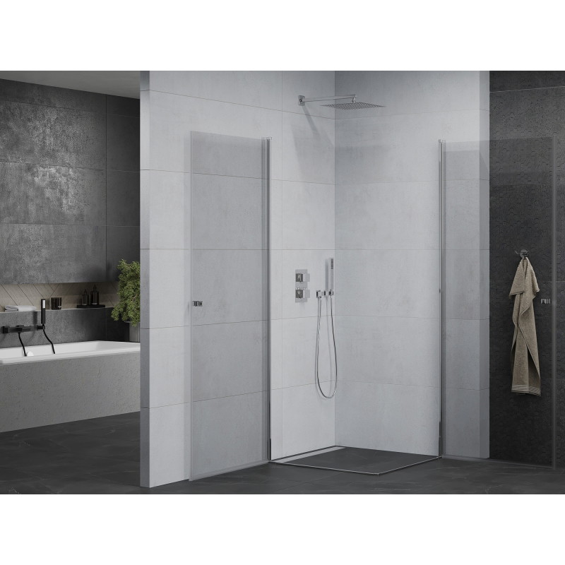 Mexen Pretoria Duo cabine de douche pivotante 100 x 100 cm, transparente, chrome - 852-100-100-02-00
