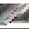 Mexen Mist L Duo cabine de douche pivotante 120 x 100 cm, transparent, cuivre brossé - 8A4L-120-100-65-00