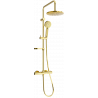 Mexen KX40 ensemble de douche en saillie avec pommeau de douche et robinet thermostatique, doré - 771504091-50