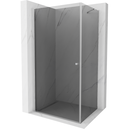 Mexen Pretoria cabine de douche pivotante 100 x 70 cm, graphite, chrome - 852-100-070-01-40