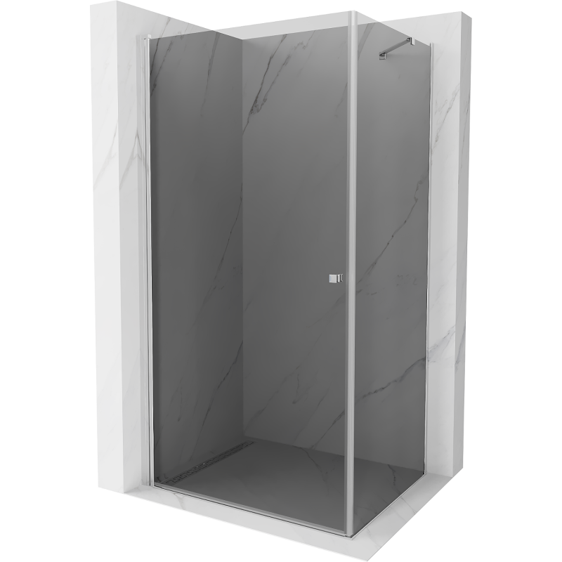 Mexen Pretoria cabine de douche pivotante 100 x 90 cm, graphite, chrome - 852-100-090-01-40
