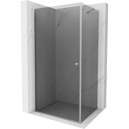 Mexen Pretoria cabine de douche pivotante 100 x 90 cm, graphite, chrome - 852-100-090-01-40