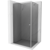 Mexen Pretoria cabine de douche pivotante 100 x 90 cm, graphite, chrome - 852-100-090-01-40
