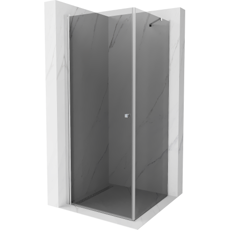 Mexen Pretoria cabine de douche battante 100 x 100 cm, graphite, chrome - 852-100-100-01-40