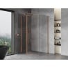Mexen Mist T cabine de douche pivotante 80 x 95 cm, transparent, cuivre brossé - 8A4T-080-095-65-00