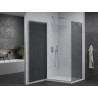 Mexen Pretoria cabine de douche pivotante 100 x 70 cm, graphite, chrome + receveur plat - 852-100-070-01-40-4010