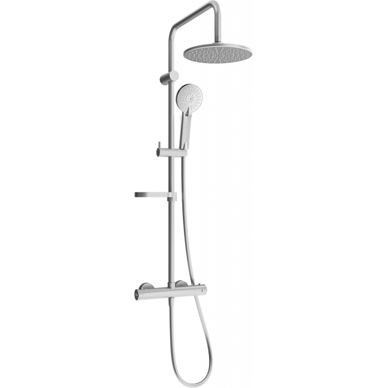 Mexen KX40 ensemble de douche apparent avec pomme haute et mitigeur thermostatique, graphite - 771504091-66
