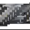 Mexen Pretoria cabine de douche pivotante 100 x 70 cm, graphite, chrome + receveur Plat, noir - 852-100-070-01-40-4070