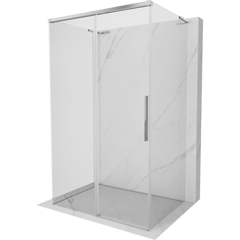Mexen Rox-3S L cabine de douche 3 parois coulissantes 105 x 110 cm, transparent, chrome - 8C2L-105-110-01-00-3S