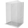 Mexen Rox-3S L cabine de douche 3 parois coulissante 140 x 85 cm, transparent, blanc - 8C2L-140-085-20-00-3S