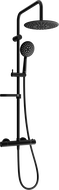Mexen KX67 ensemble de douche en surface avec pomme de douche et mitigeur thermostatique, noir - 771506791-70