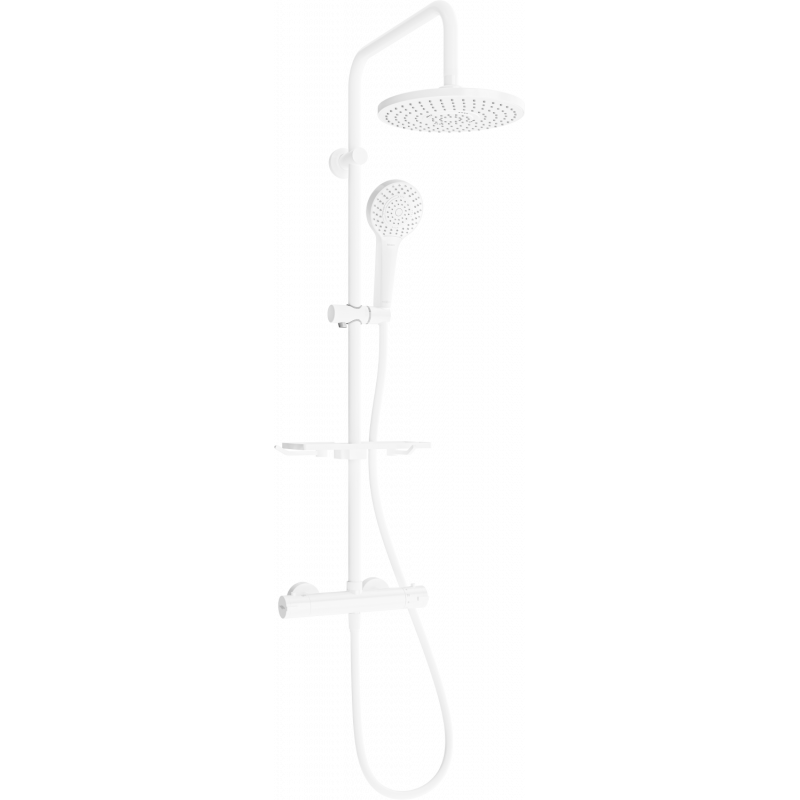 Mexen KT05 ensemble de douche apparent avec pommeau de douche et mitigeur thermostatique, blanc - 771500593-20