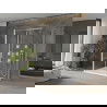 Mexen Omega cabine de douche 3 côtés, coulissante 140 x 90 cm, transparent, chrome + receveur plat - 825-140-090-01-00-3s-4010