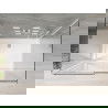 Mexen Omega cabine de douche 3 côtés, coulissante 140 x 90 cm, transparent, chrome + receveur plat - 825-140-090-01-00-3s-4010