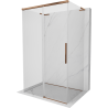 Mexen Rox-3S L cabine de douche coulissante à 3 parois 90 x 120 cm, transparent, or rose - 8C2L-090-120-60-00-3S