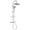 Mexen KT17 ensemble de douche à montage externe avec pomme de douche et mitigeur thermostatique, chrome - 771501793-00