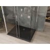 Mexen Omega-3S cabine de douche 3 parois, coulissante 120x90 cm, transparent, chromé + receveur Flat - 825-120-090-01-00-3s-407?
