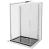 Mexen Omega-3S cabine de douche 3 parois, coulissante 120x90 cm, transparent, chromé + receveur Flat - 825-120-090-01-00-3s-407?