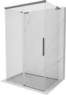 Mexen Rox-3S L cabine de douche à 3 parois coulissante 135 x 75 cm, transparent, gun gray brossé - 8C2L-135-075-66-00-3S