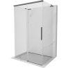 Mexen Rox-3S L cabine de douche coulissante à 3 côtés 160 x 85 cm, transparent, gun gray brossé - 8C2L-160-085-66-00-3S