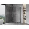 Mexen Mist-H Duo cabine de douche pivotante 85 x 70 cm, transparent, chrome - 8A5-085L-070P-01-00