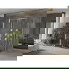 Mexen Omega cabine de douche 3 parois, coulissante 140 x 80 cm, transparent, chrome + receveur Plat - 825-140-080-01-00-3s-4070