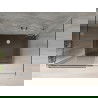 Mexen Omega cabine de douche 3 parois, coulissante 140 x 80 cm, transparent, chrome + receveur Plat - 825-140-080-01-00-3s-4070