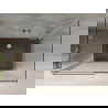 Mexen Omega cabine de douche 3 parois, coulissante 140 x 80 cm, transparent, chrome + receveur Plat - 825-140-080-01-00-3s-4070