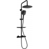 Mexen KT17 ensemble de douche en saillie avec douche de tête et mitigeur thermostatique, noir - 771501793-70