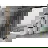 Cabine de douche à portes battantes Mexen Mist-H Duo 70 x 80 cm, transparent, chrome - 8A5-070L-080P-01-00