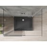 Mexen Omega cabine de douche 3 côtés, coulissante 140 x 90 cm, transparent, chrome + receveur plat - 825-140-090-01-00-3s-4070
