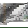 Mexen Mist-H Duo cabine de douche pivotante 70 x 100 cm, transparent, chromé - 8A5-070L-100P-01-00