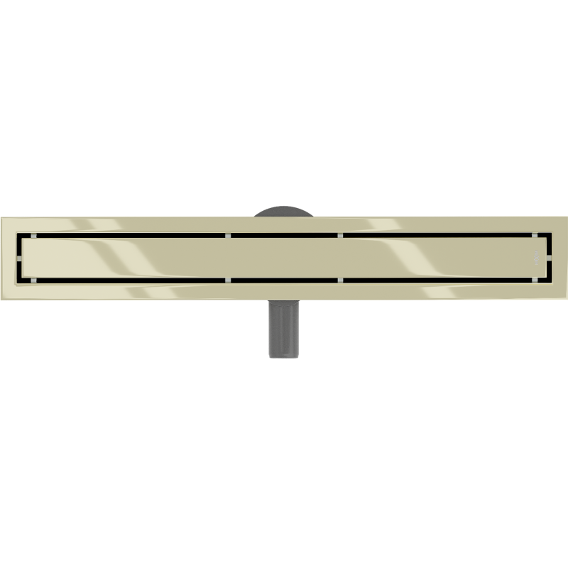 Mexen Flat 360° M13 siphon linéaire rotatif 2-en-1 60 cm, doré - 1510060-40