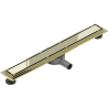 Mexen Flat 360° M13 drain linéaire pivotant 2-en-1 70 cm, doré - 1510070-40