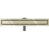 Mexen Flat 360° M13 drain linéaire pivotant 2-en-1 70 cm, doré - 1510070-40
