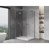 Mexen Mist-H Duo cabine de douche pivotante gauche 120 x 80 cm, transparent, chromé - 8A5-120L-080P-01-00
