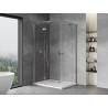 Mexen Mist-H Duo cabine de douche pivotante gauche 105 x 80 cm, transparent, chrome - 8A5-105L-080P-01-00