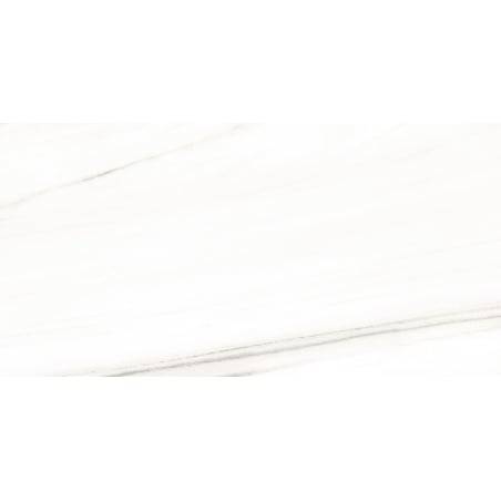 Mexen Lasa Échantillon de carrelage en grès émaillé rectifié blanc G1, carreau sol-mur, brillant - TL103-00-S