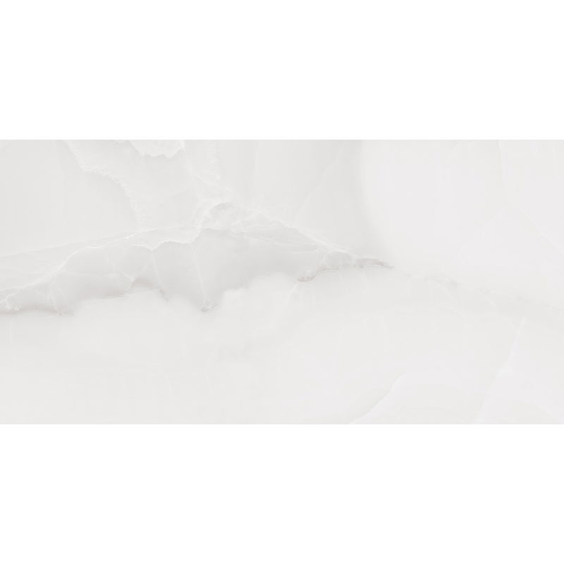 Mexen Onyx Échantillon de grès cérame émaillé rectifié argenté. Carreau sol-mur 120 x 60 cm, brillant - TL106-02-S