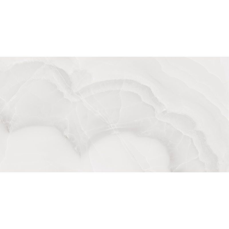 Mexen Onyx Échantillon de grès cérame émaillé rectifié argenté. Carreau sol-mur 120 x 60 cm, brillant - TL106-02-S