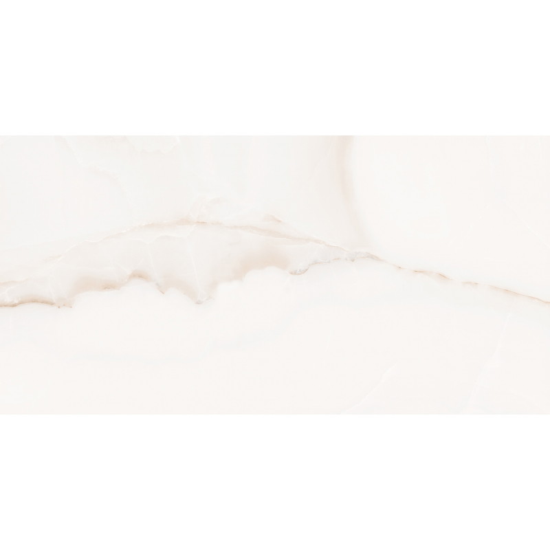 Mexen Onyx White échantillon de grès émaillé rect. G1, carreau sol-mur, brillant - TL106-01-S