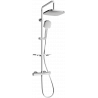 Mexen KT33 ensemble de douche apparent avec pommeau et robinet thermostatique, chrome - 771503393-00