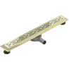 Mexen Flat 360° M01 drain linéaire rotatif 50 cm, doré - 1520050-40
