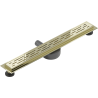 Mexen Flat 360° M01 drain linéaire rotatif 50 cm, doré - 1520050-40