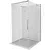 Mexen Rox-3S L cabine de douche 3 parois coulissante 100 x 100 cm, transparent, chrome - 8C2L-100-100-01-00-3S