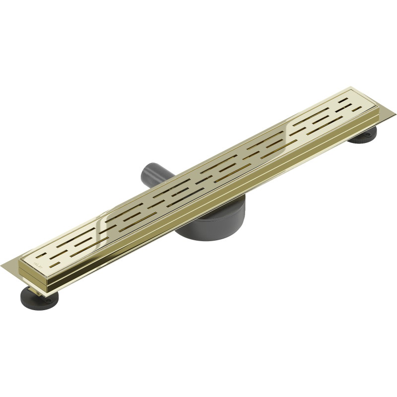 Mexen Flat 360° M01 siphon linéaire pivotant 60 cm, doré - 1520060-40
